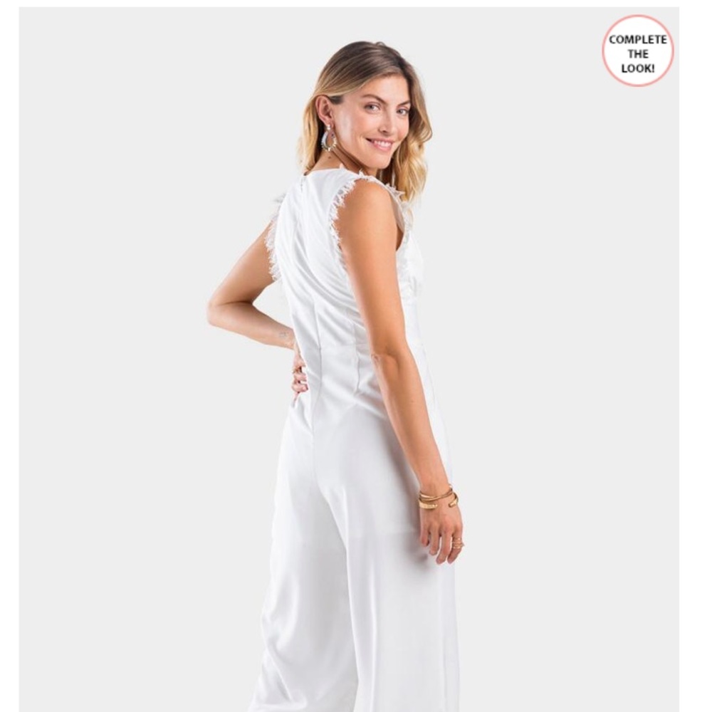 Francesca’s RAYELLE LACE NECK JUMPSUIT